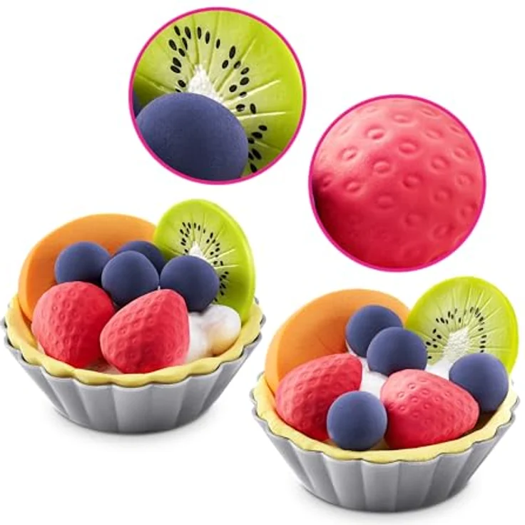 Slime Mart kleine Tüte (Obstkuchen) von ZURU, 2Pack, interaktives DIY Experimentierschleim-Set zum kreativen Gestalten und Spielen – Bild 4