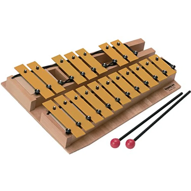 Studio 49 GSc Soprano Glockenspiel, Cantabile Serie, Stahlstäbe, Tonumfang c3 - f4, Vollholz Resonanzkästen, inkl. Schlägel