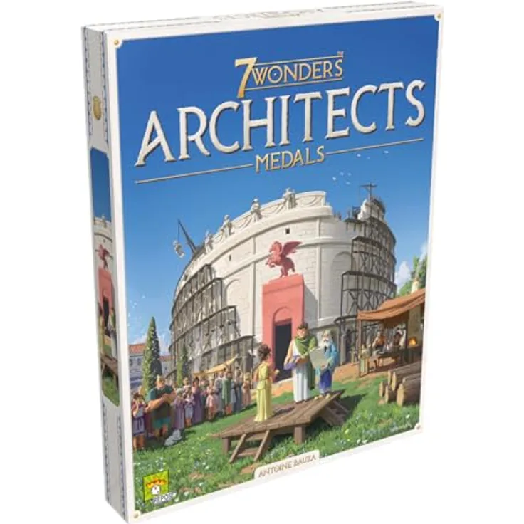 Repos Production, 7 Wonders Architects – Medals, Erweiterung, Familienspiel, Strategiespiel, 2-7 Spieler, Ab 8+ Jahren, 25 Minuten, Deutsch