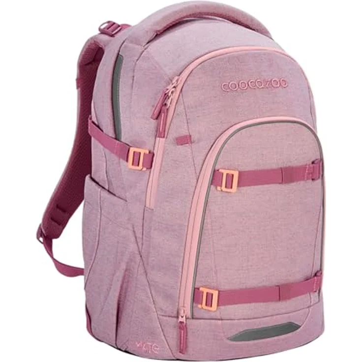 coocazoo Schulranzen MATE Mixed Faded Rose, ergonomisch, Easy-Grow-System, für Körpergröße 135-180 cm, 30 Liter Volumen – Bild 2