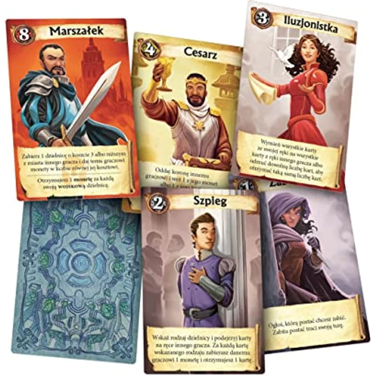 CARUNO Gra strategiczna Cytadela Rebel, Brettspiel für 2-7 Spieler mit 27 Charakterkarten und taktischen Interaktionen – Bild 4