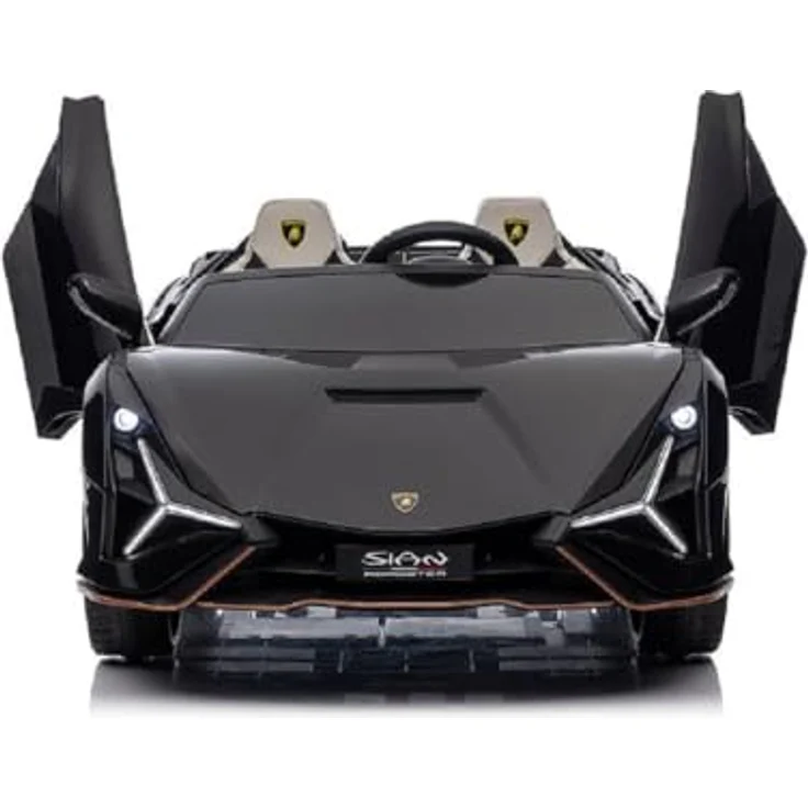 OTTO Elektro-Kinderauto Kinderfahrzeug - Elektro Auto "Lamborghini SIAN 2 Sitzer" - izenziert- 24V Akku, Ledersitz, Allradantrieb, Multimedia-Funktionen, 12 km/h, schwarz - Preisvergleich – Bild 4