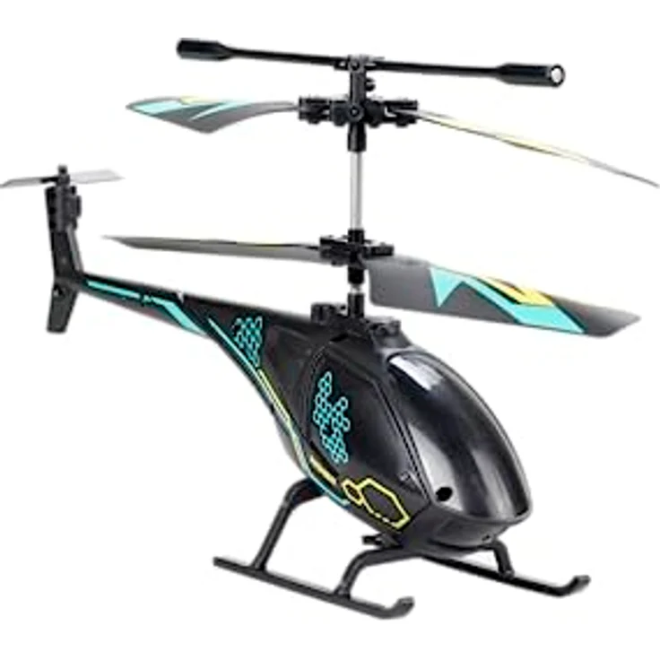 FLYBOTIC Hélico Air Mamba, 18 cm ferngesteuerter Hubschrauber mit Lichteffekten, 2 Steuerkanälen, wiederaufladbarem Akku, Indoor-Nutzung, ab 10 Jahren – Bild 2