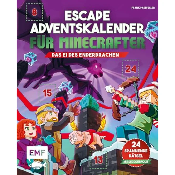 MVW Wildschütz Escape- Buch-Adventskalender für Minecrafter: Das Ei des Enderdrachen - Adventurerlebnis mit Escape-Elementen für eine spannende Weihnachtszeit