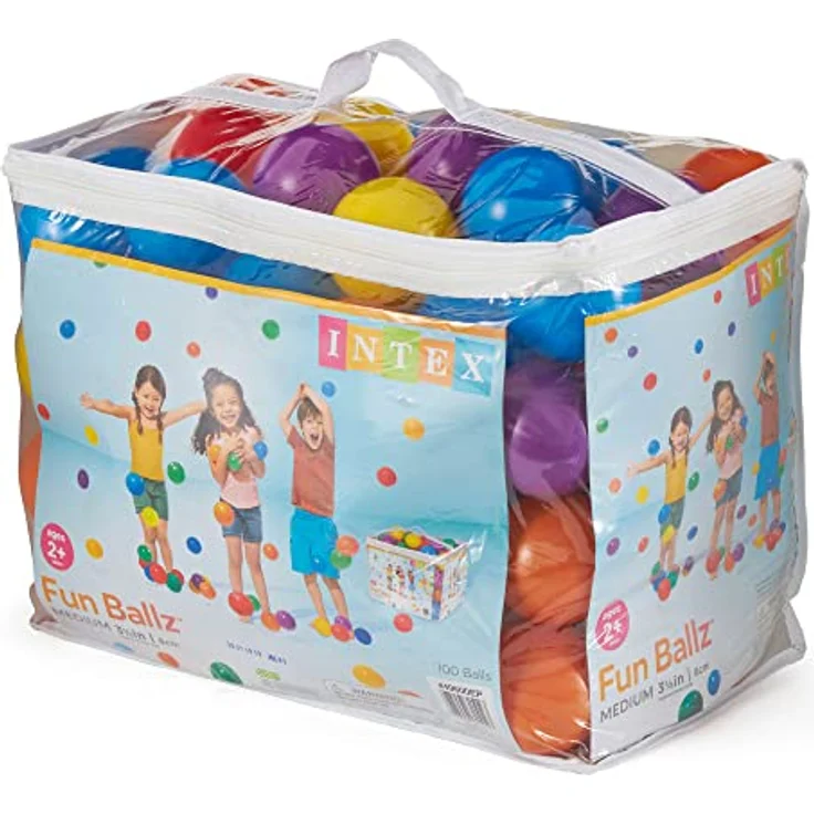 Intex Fun Ballz - Kunststoffbälle - 100 Stück - Ø 8 cm – Bild 9