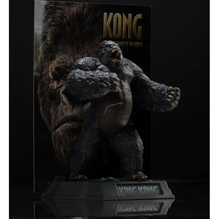 Mcfarlane Toys King Kong 2005 Movie Maniacs, detailreiche PVC-Statue, 17 cm mit Base und Backdrop – Bild 2