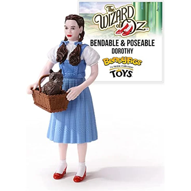 The Noble Collection BendyFigs Oz - Dorothy, Biegefigur mit Toto, 19 cm, PVC und ABS – Bild 2