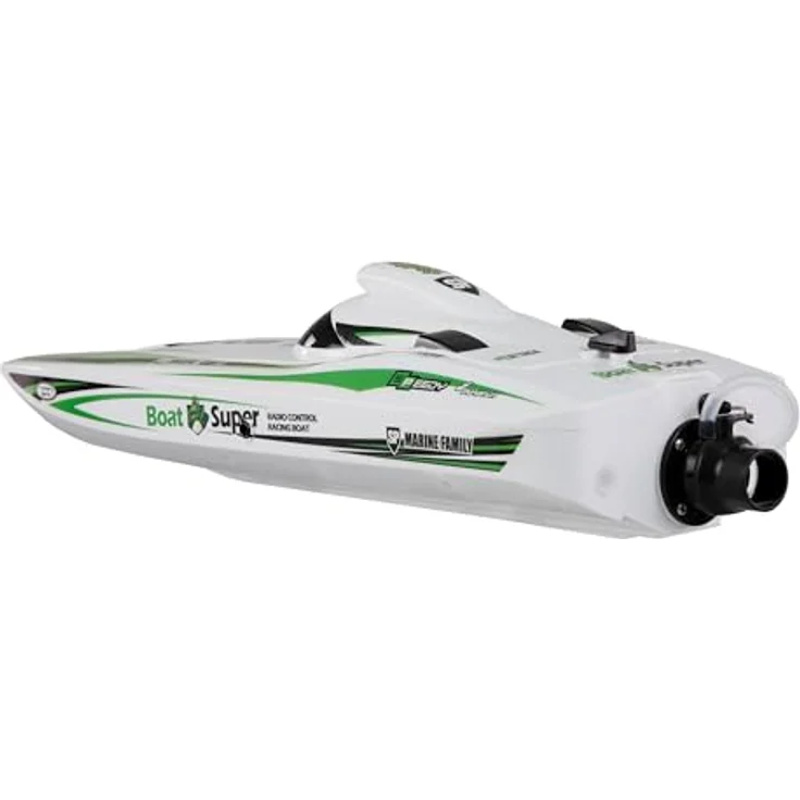 Amewi Katamaran Jetboot Green Arrow, Brushless Speedboot mit 30 km/h Höchstgeschwindigkeit, RTR-Set – Bild 4
