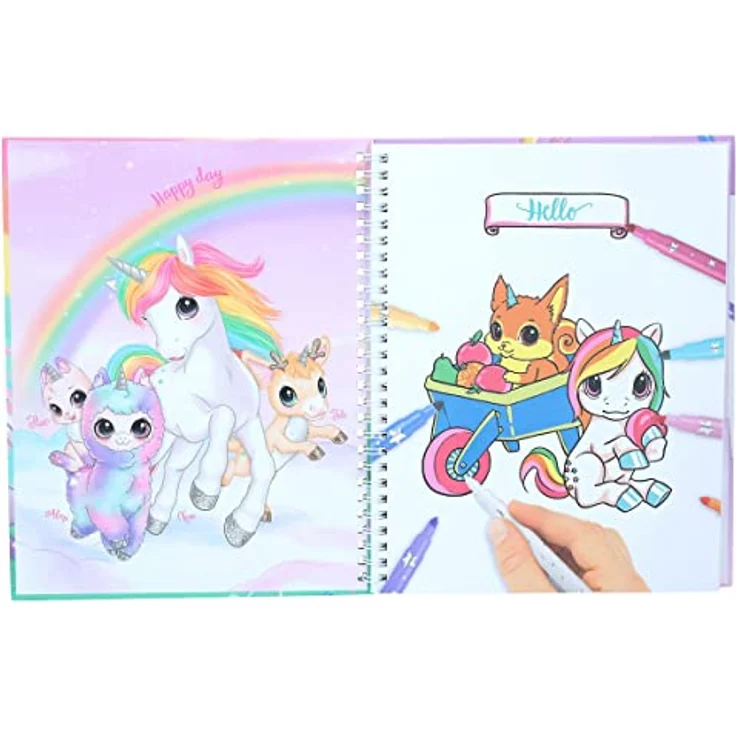 Ylvi - Einhorn - Malbuch - Mit Stiften – Bild 5
