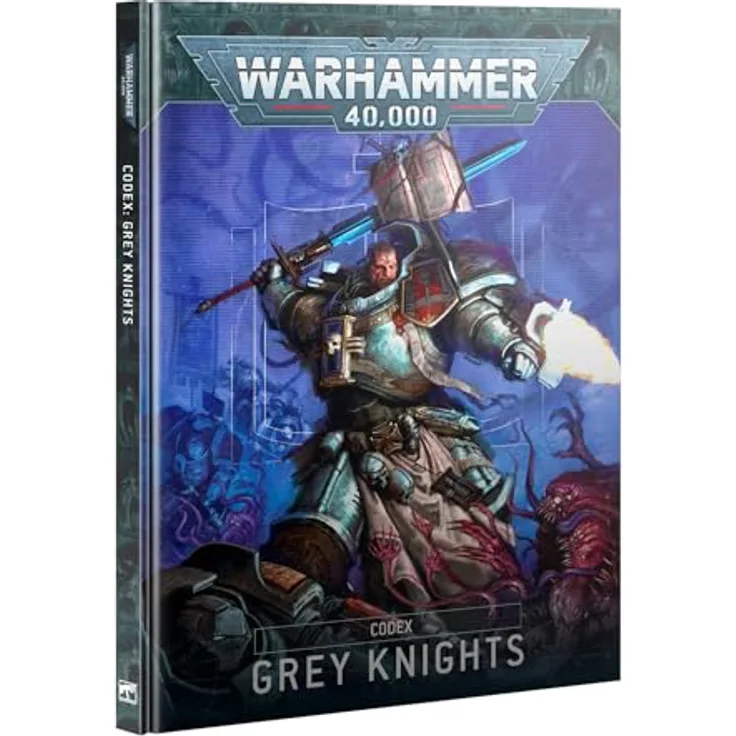 Games Workshop Warhammer 40K - Codex: Grey Knights, 10. Ausgabe 2025, 104-seitige Regelergänzung für Warhammer 40.000