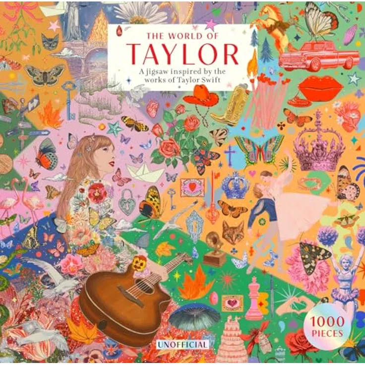 Laurence King The World of Taylor, Unofficial 1000-teiliges Puzzle mit rechteckiger Form, für Fortgeschrittene