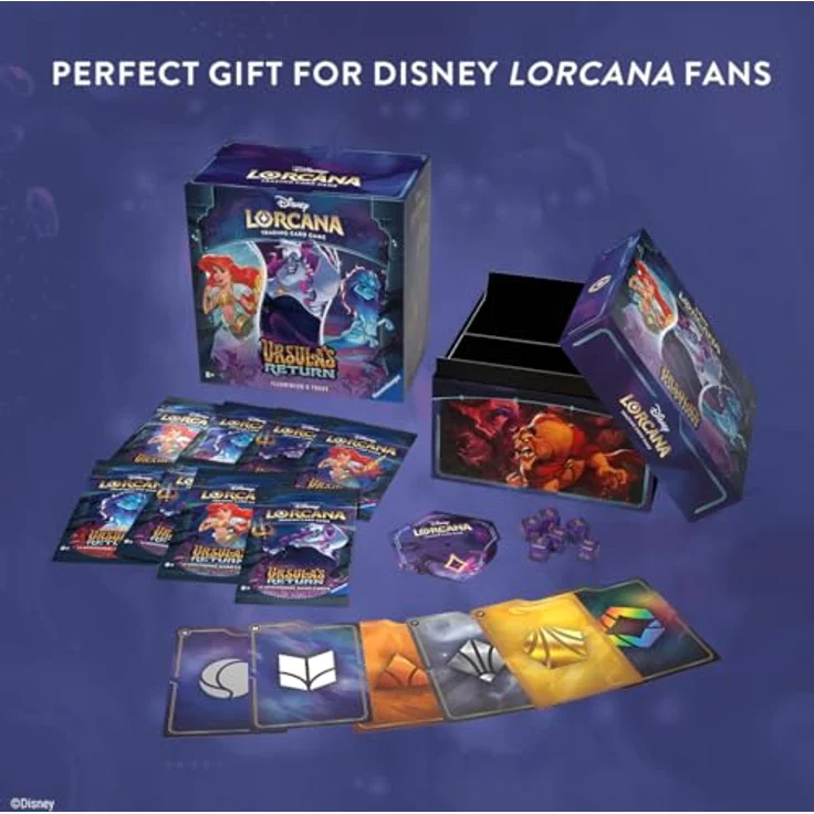 Ravensburger Disney Lorcana Trading Card Game: Set 4 - Trove Pack (Englisch) mit exklusiven Inhalten, Disney Lorcana Design Aufbewahrungsbox und zusätzlichen Booster Packs – Bild 4