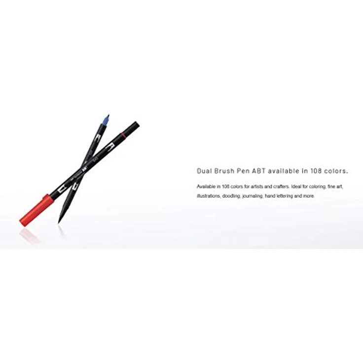 Tombow ABT Dual Brush Pens Blender, farblos ABT-N000 n00, für Farbverläufe und exakte Linienführung – Bild 4