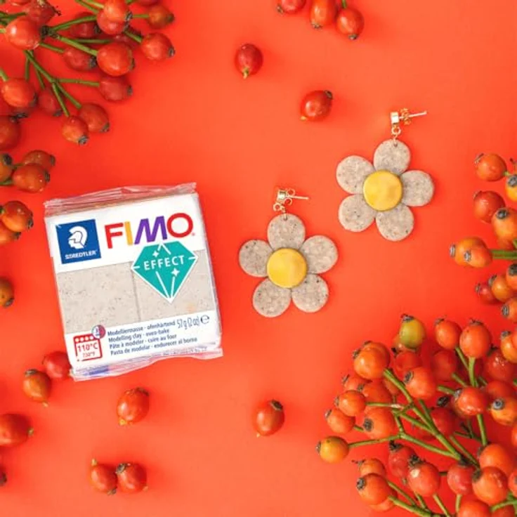FIMO Modelliermasse effect 8010 Botanical, 57 g - Natürliche botanische Farben, 8 Portionen, vielseitig einsetzbar – Bild 5