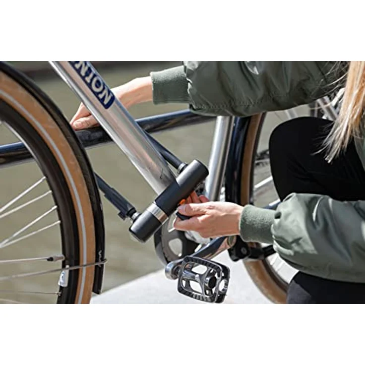 Axa Bügelschloss Newton Pro 190 Länge 190 mm Stärke 13 mm schwarz – Bild 7