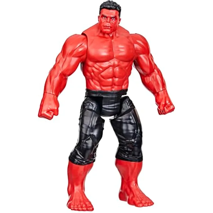 Marvel Studios Captain America Brave New World, Titan Hero Serie Deluxe Red Hulk Action-Figur, 30 cm mit 5 Bewegungspunkten, ideal für Sammler und Kinder ab 4 Jahren