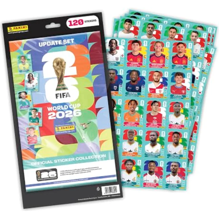 Panini FIFA WM 2026 Sticker Collection Update Set, 120 Sammelsticker, offizielles Lizenzprodukt – Bild 2