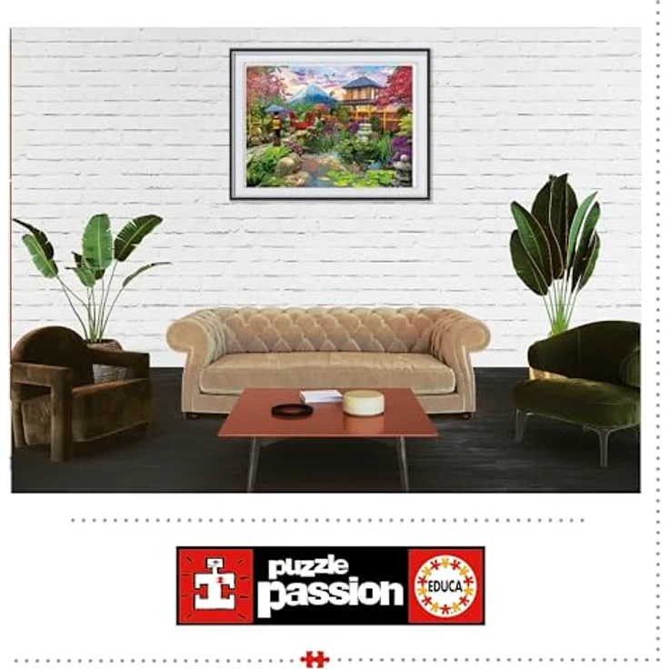 Educa - Puzzle von 1500 Teilen für Erwachsene | Japanischer Garten, 85 x 60 cm, inklusive FixPuzzle Kleber – Bild 4