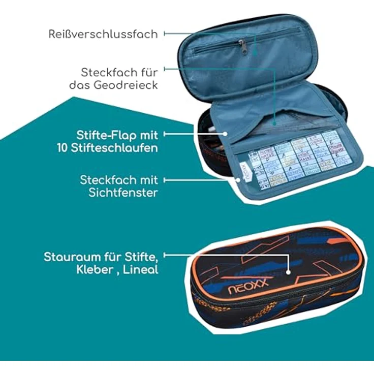 neoxx Schreibgeräteetui Schlamperbox, Jump, Streetlight, teilweise aus recyceltem Material – Bild 6