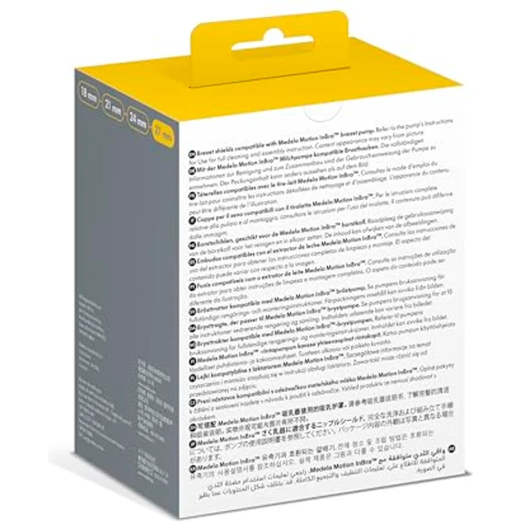 Medela Ersatz-Brustaufsatz 27mm, 2er-Pack, kompatibel mit Motion InBra™ Milchpumpe, BPA-frei – Bild 3
