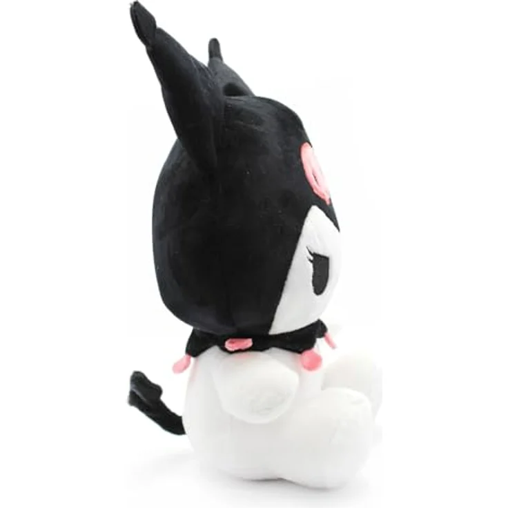 Joy Toy Sanrio Kuromi Plush, 24 cm, aus 100% recyceltem Material, schwarz-weiß, in wiederverwendbarem Kartontäschchen – Bild 3
