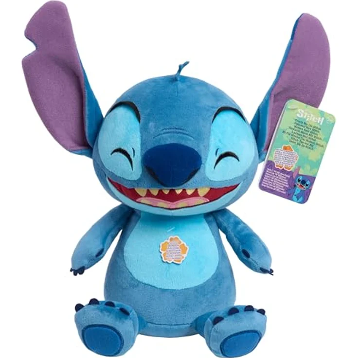 Just Play Disney Stitch Crack Me Up Plüschpuppe, 28 cm, interaktives Spielzeug für Kinder ab 3 Jahren – Bild 1