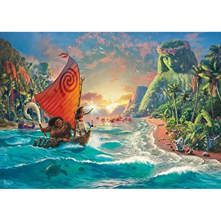 Disney Vaiana - Thomas Kinkade - Puzzle - Moana - 1000 Teile – Bild 3