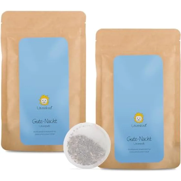 Löwenkind Gute Nacht-Pads 10er Nachfüllpackung (2 Stück) - Natürliche Einschlafhilfe mit wohltuendem Kräuterduft, 100 Tage Vorrat