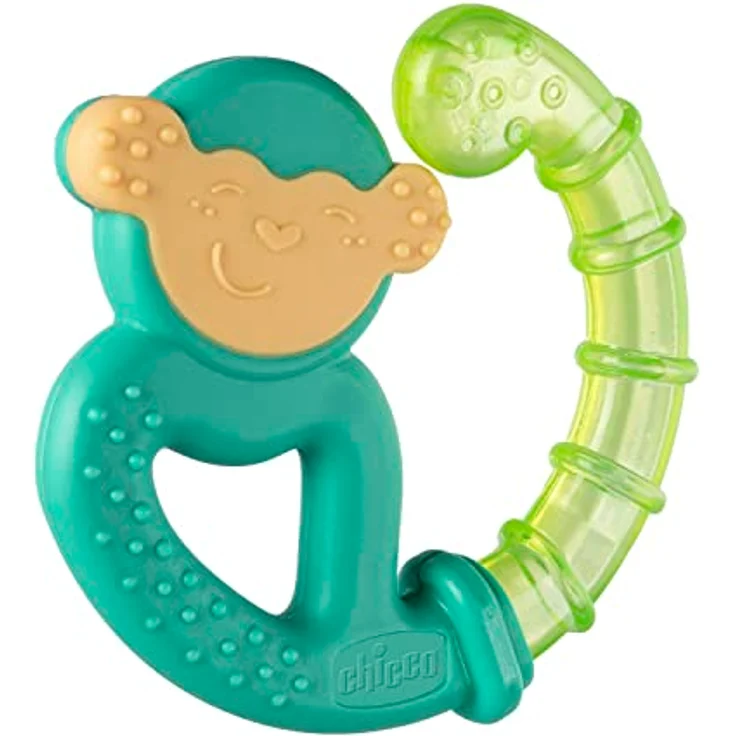 Chicco Beißring Fresh&Relax Affe oder Faultier, 4M+, gefüllt mit sterilem Wasser – Bild 7