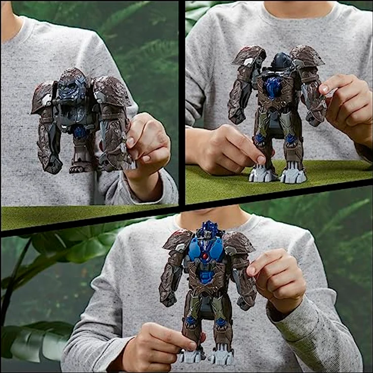 Transformers Smash Changer Optimus Primal Figur, 22,5 cm, 2 Modi, verwandelbar von Gorilla zu Roboter, für Kinder ab 6 Jahren – Bild 3