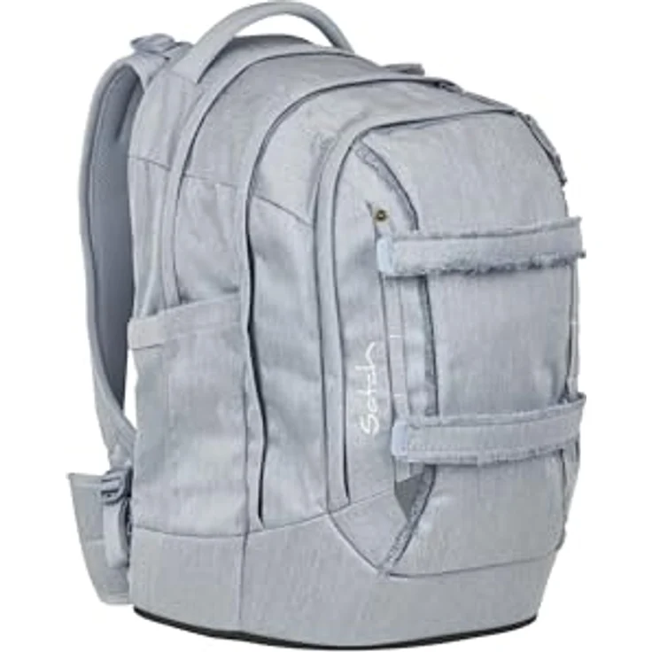 Satch Schulranzen-Set PACK Washed Blue, 3-teiliges ergonomisches Schulrucksack-Set mit Your-Size-System, anpassbar auf Körpergröße 1,40 - 1,80 m, 30 l Volumen – Bild 5