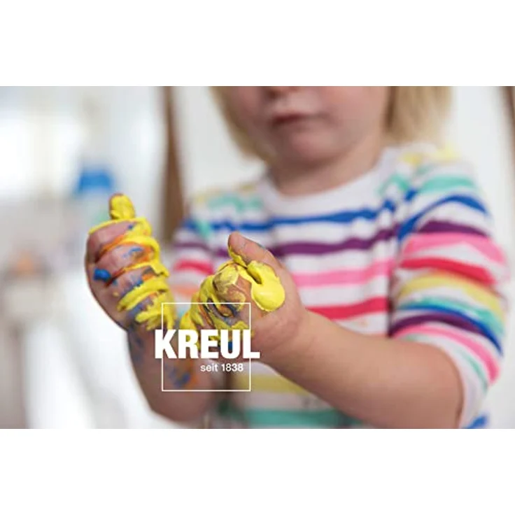 KREUL MUCKI Fingerfarbe blau, 150 ml, dermatologisch getestet, vegan und gut auswaschbar – Bild 9