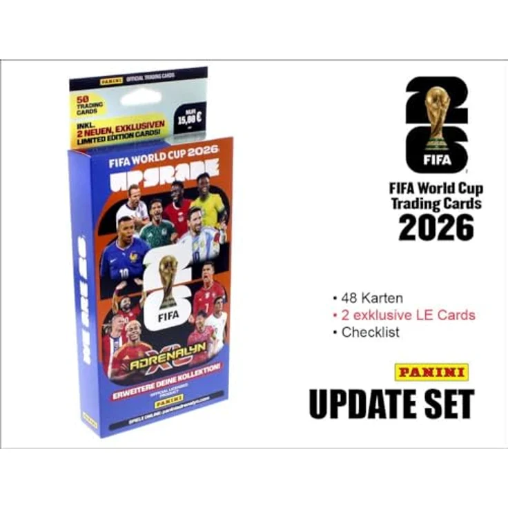 Panini FIFA World Cup 2026 Trading Cards Update Set, 48 neue Trading Cards inkl. 2 Limited Edition Cards – Bild 2