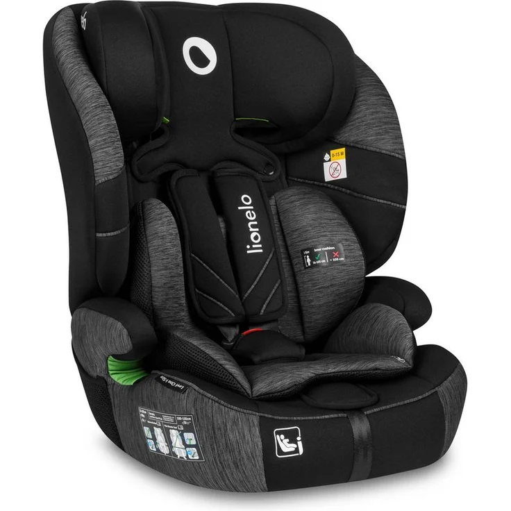 lionelo Autokindersitz LEVI ONE I-SIZE, i-Size R129 / Memory Foam / Dri-Seat, ab 12 Monaten, bis 12 Jahren, 9,00 kg - 36,00 kg (Set)