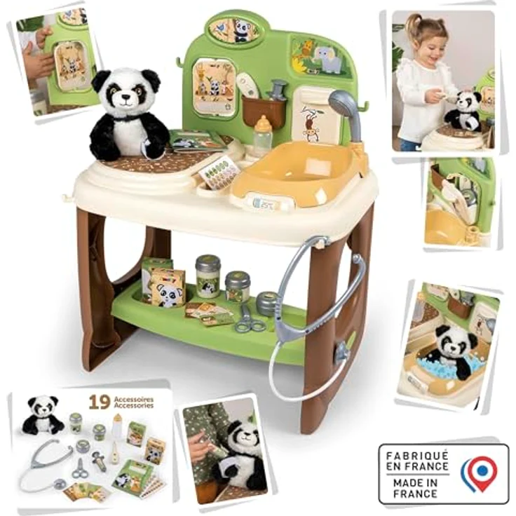 Smoby Tierarzt Klinik Spielset, mit Plüsch-Panda, umfangreichem Zubehör und realitätsnahem Spielerlebnis, ab 3 Jahren – Bild 2