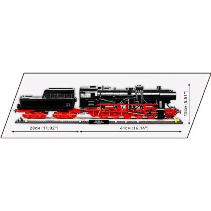 Cobi DR BR 52 Dampflokomotive & Bahnsignal, 2-in-1 Edition, Maßstab 1:35, mit deutschen und polnischen Markierungen – Bild 5