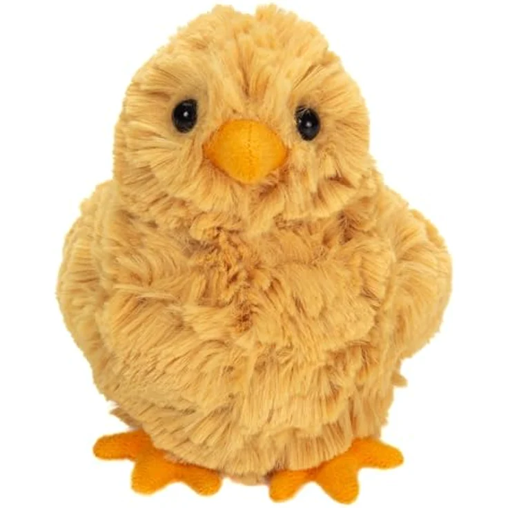Teddy Hermann 939863, Spielzeug-Huhn „Daisy“, 10 cm flauschiger, gelber Plüsch, waschbar – Bild 2