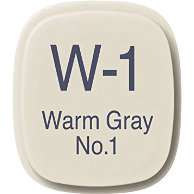 Copic Classic Marker Typ W - 1, warm gray No. 1, professioneller Layoutmarker mit breiter und feiner Spitze, schnelltrocknend und wischfest – Bild 3