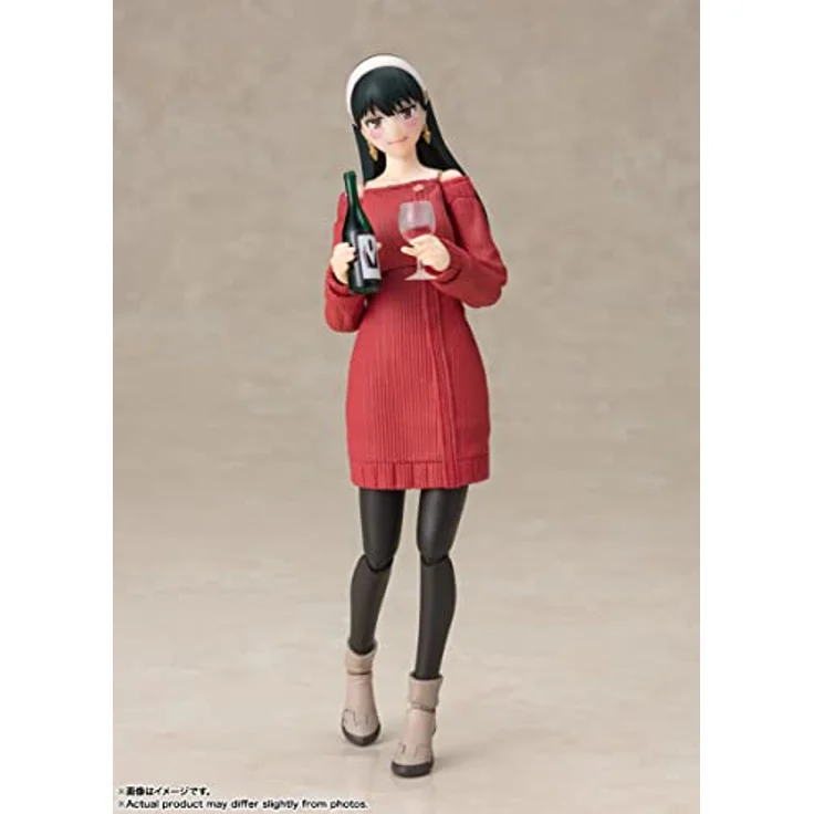 Bandai Tamashii Nations S.H. Figuarts Actionfigur Yor Forger, detailgetreu, 15 cm, wechselbare Gesichtsausdrücke und Zubehörteile – Bild 5