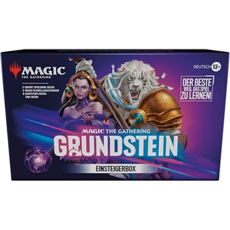 Magic The Gathering Grundstein Einsteigerbox (Deutsche Version) - Sammelkartenspiel für Anfänger mit 2 Decks, Spielmatte und Regel-Leitfaden