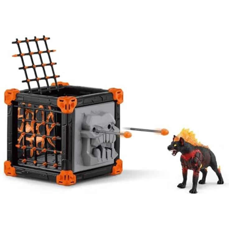Schleich BattleCave Lavahyäne ELDRADOR, ca. 15 cm großes Actionspielset mit beweglichen Elementen und fesselnden Funktionen – Bild 6