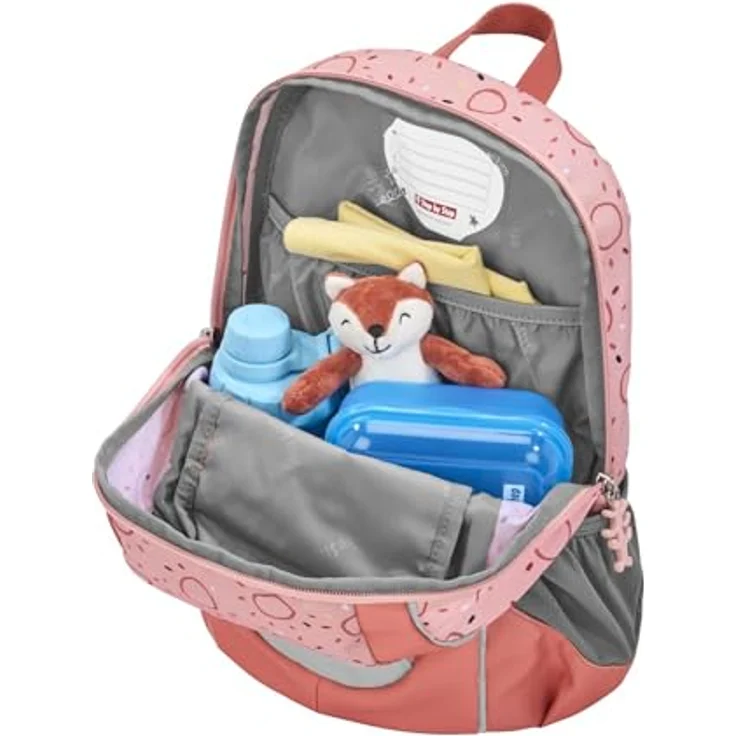 Step by Step KIGA MAXI Rucksack-Set „Butterfly Mia“, rosa, ergonomischer Mini-Rucksack mit separatem Innenfach, höhenverstellbarem Brustgurt, 10 l, für KITA und Kindergarten, ab 3 Jahren – Bild 3