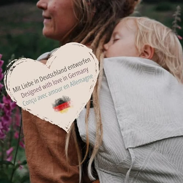 Hoppediz Babytrage Buckle Toddler, verstellbares Rückenteil, ergonomische Träger, integrierte Kopfstütze, für Kinder von Größe 80/86 bis 116 – Bild 7