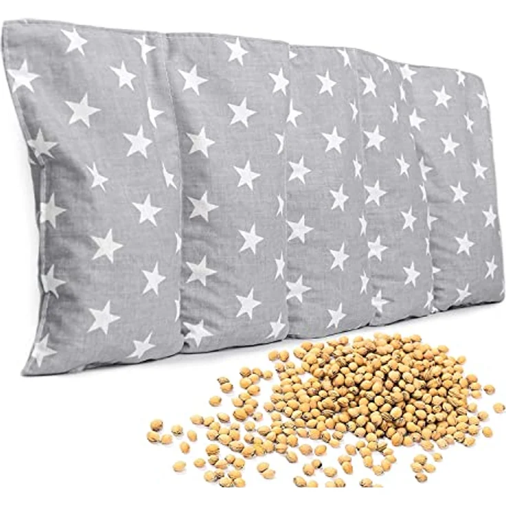 Amilian Kirschkernkissen Mikrowelle 55 x 20cm Wärmekissen Rücken Kirschkernkissen Nacken Schulter Wärmekompresse Körnerkissen Kinder Erwachsene Massagekissen Kältekissen Kirschkernkissen gross – Bild 1