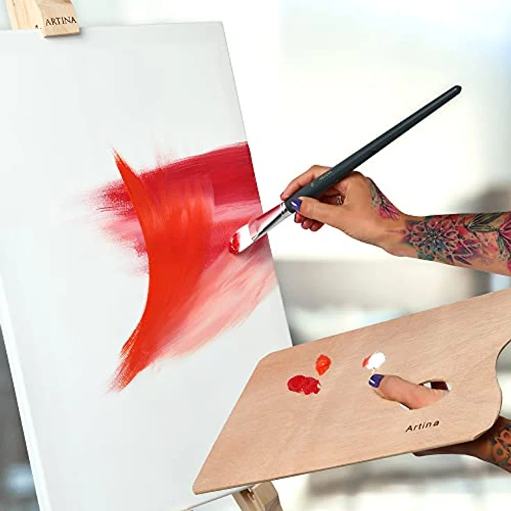 Artina Keilrahmen Leinwand 18x24 cm, 15er Set bespannte Leinwände aus 100% Baumwolle, FSC® zertifiziert für Acrylfarben – Bild 2