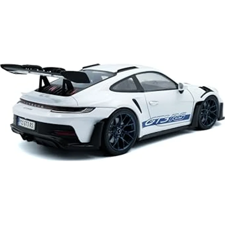Solido 1:18 Porsche 911 GT3 RS 2024, detailliertes Modellfahrzeug in Weiss und Blau – Bild 4