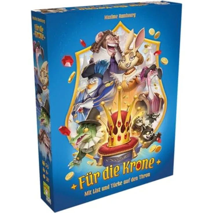 Repos Production FC-DE01 Spiel, Familienspiel Für die Krone mit hochwertigem Spielmaterial