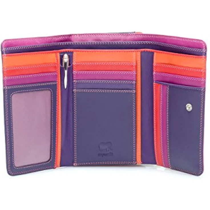 Mywalit Medium Tri-fold Geldbörse aus 100% Leder, pink, 14 cm x 10 cm x 3 cm – Bild 3
