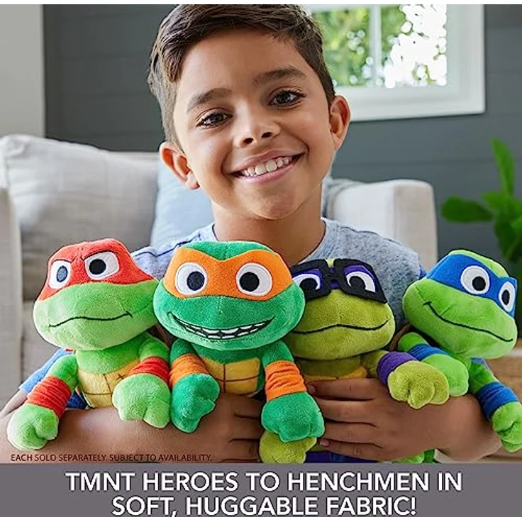 TEENAGE MUTANT Ninja Turtles Mutant Mayhem - 20 cm Anführer Leo Plüschfigur zum Kuscheln und Spielen, tolles Geschenk für TMNT-Fans ab 3 Jahren, HRC77 – Bild 2