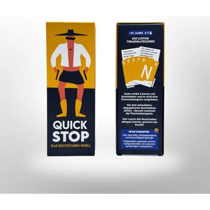 ATM Gaming Quickstop - Das Buchstaben-Duell - Kartenspiel für Jugendliche und Erwachsene - Schnell und Verrückt - 2 bis 7 Spieler - Kartenspiel ab 10 Jahren - Familienspiel – Bild 5